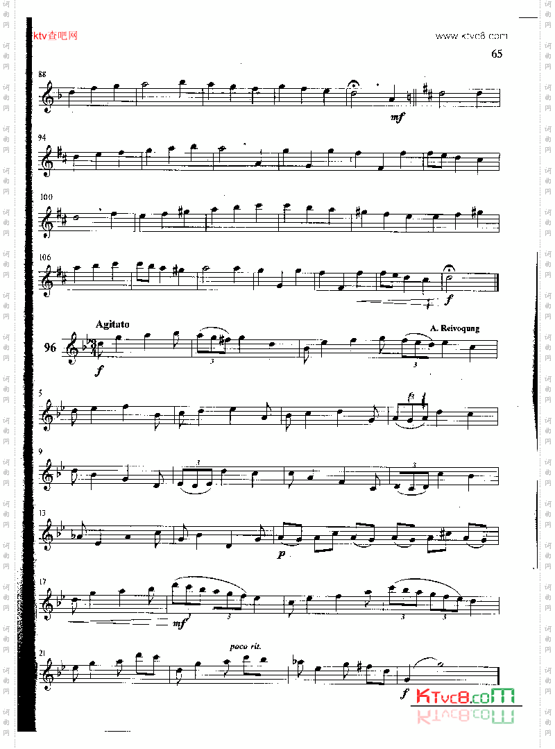 萨克斯管练习曲第100—065页