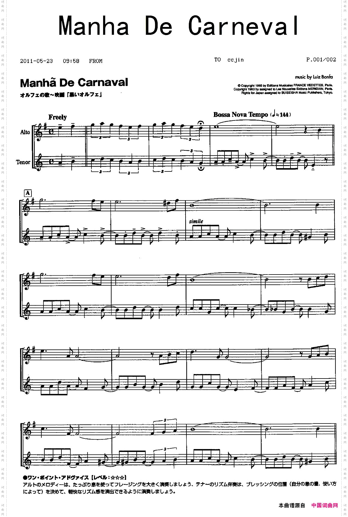 ManhaDeCarneval二重奏