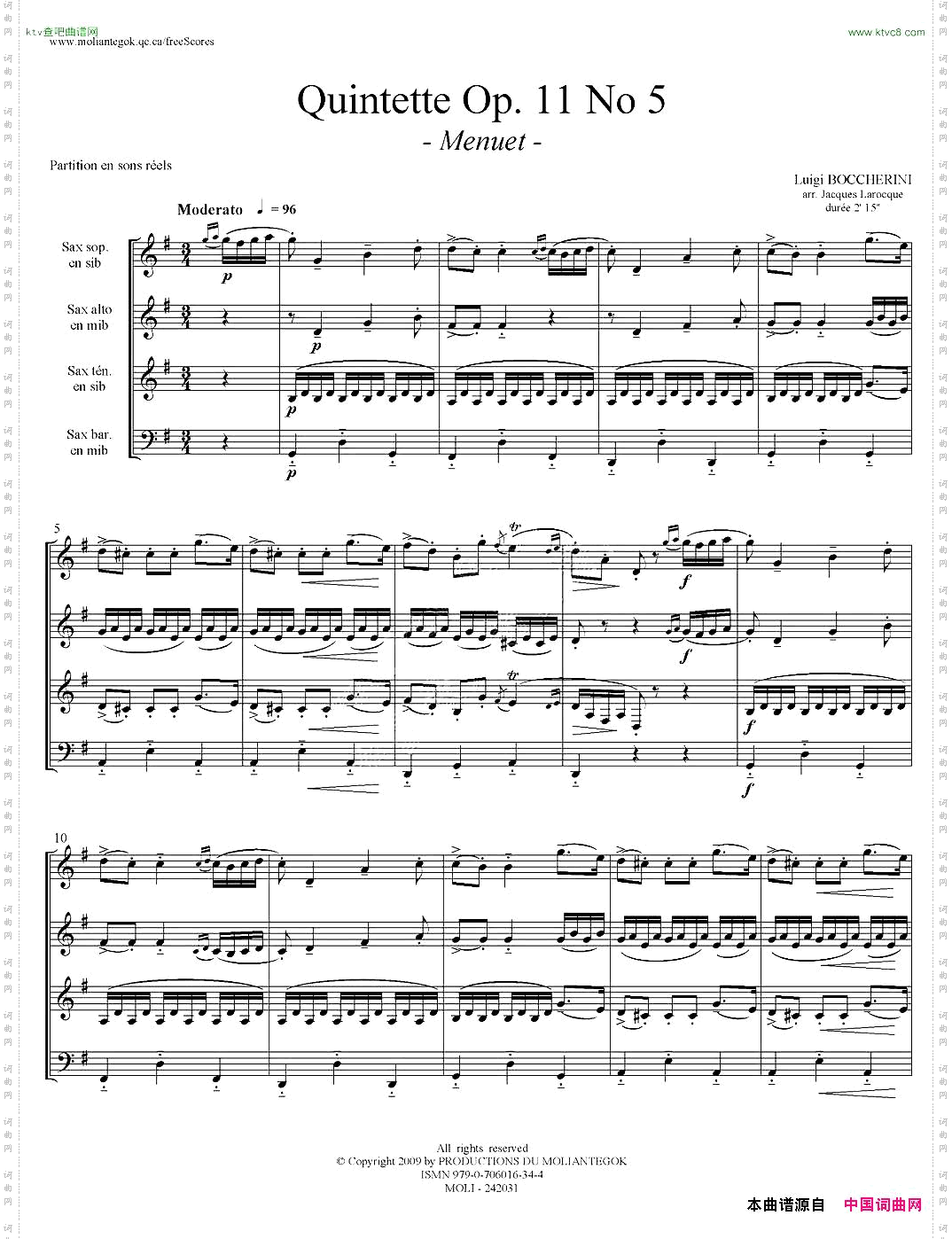 QuintetteOp.11No.5四重奏