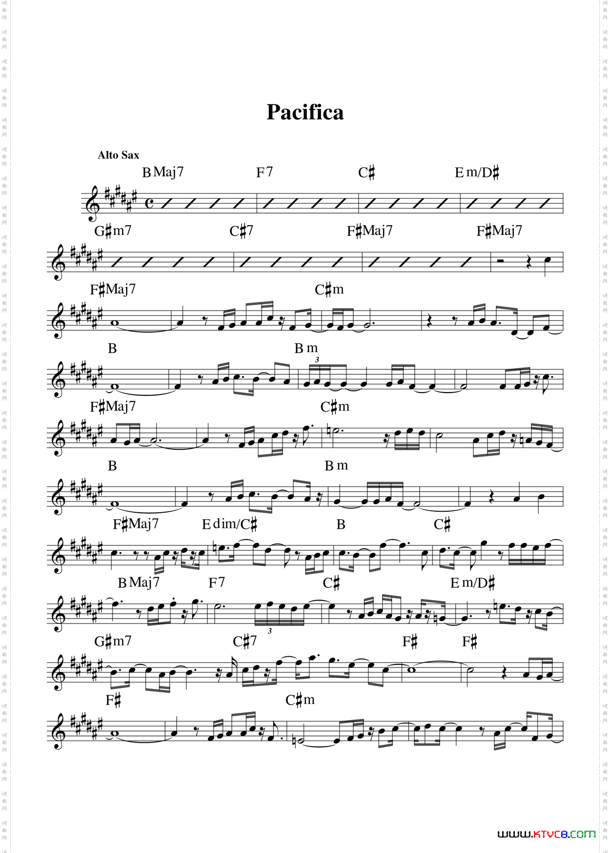 Pacifica中音萨克斯