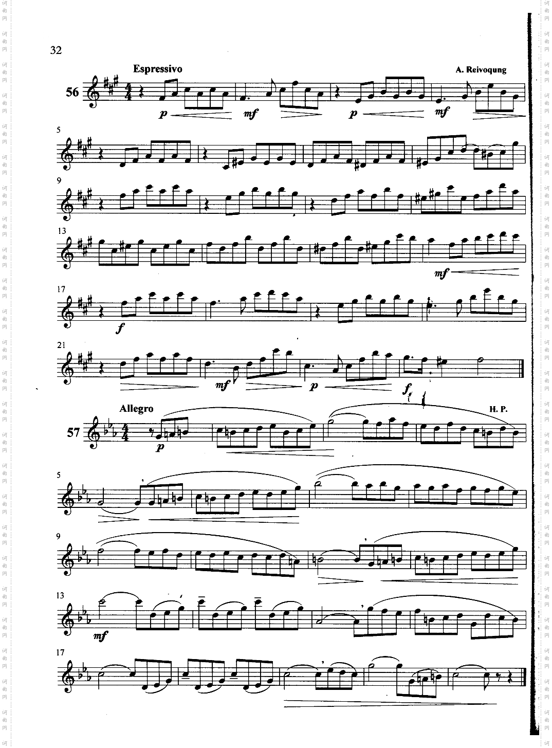 萨克斯管练习曲第100—032页