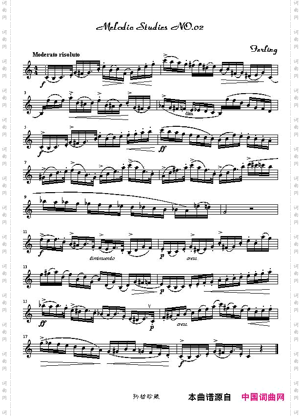 四十八首旋律练习曲之二