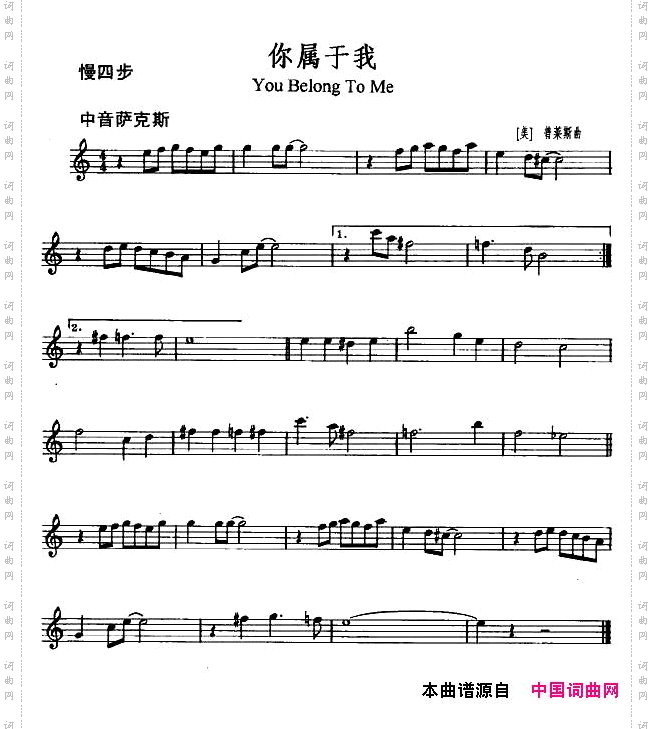 你属于我YouBelongtoMe