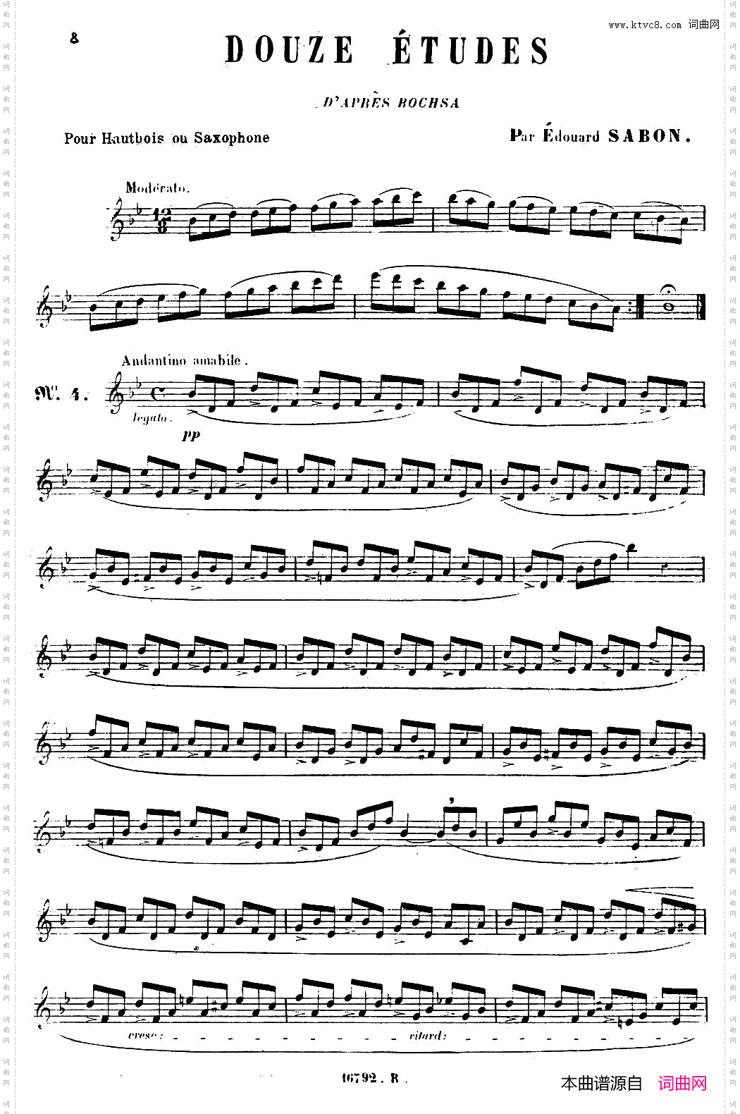 E.Sabon-12首练习曲4