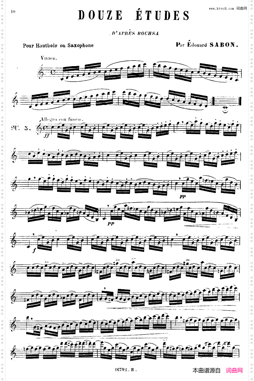 E.Sabon-12首练习曲5