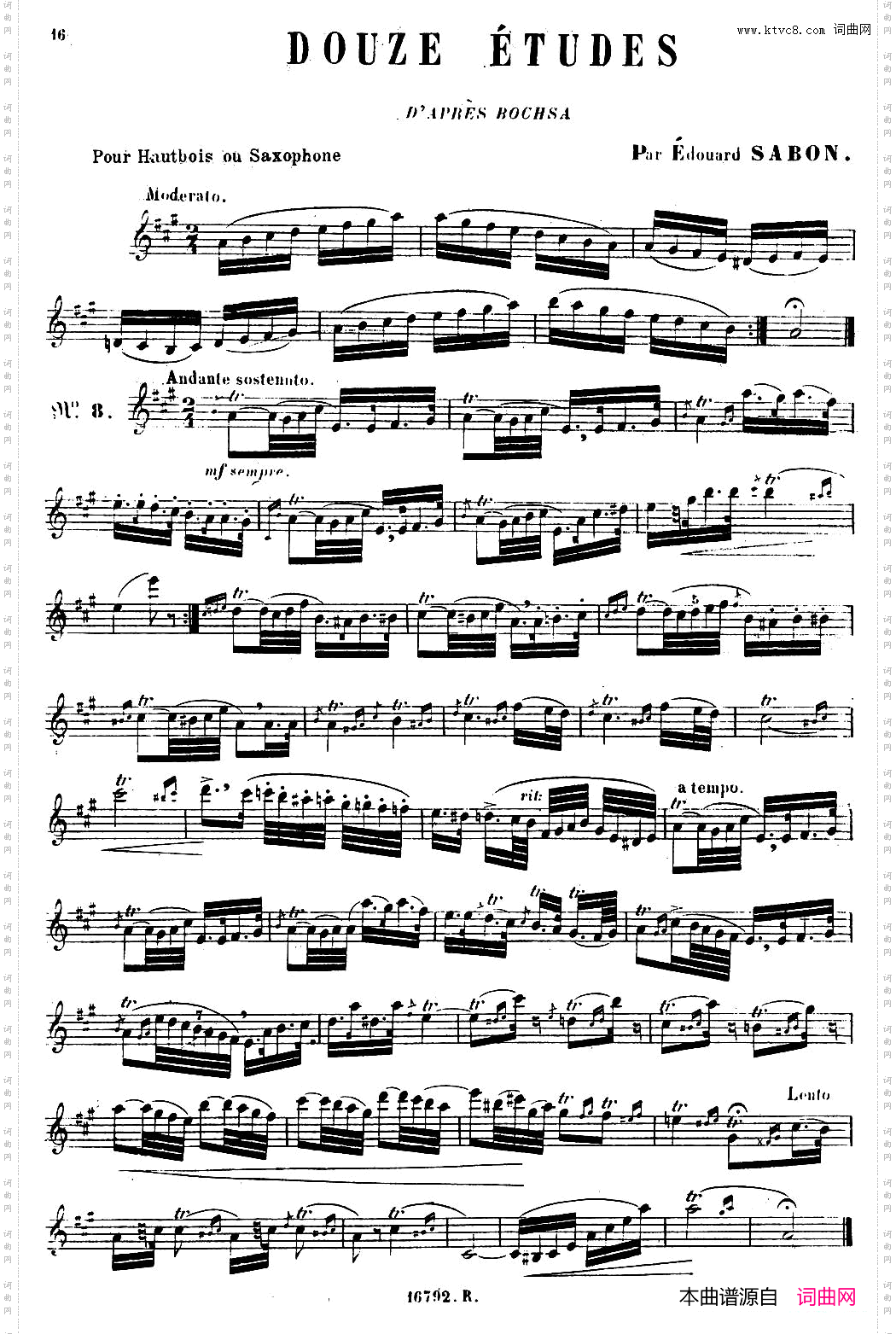 E.Sabon-12首练习曲8