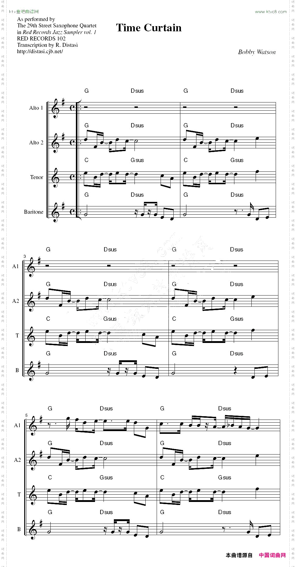 29thStreetSaxophoneQuartet-Timecurtain四重奏