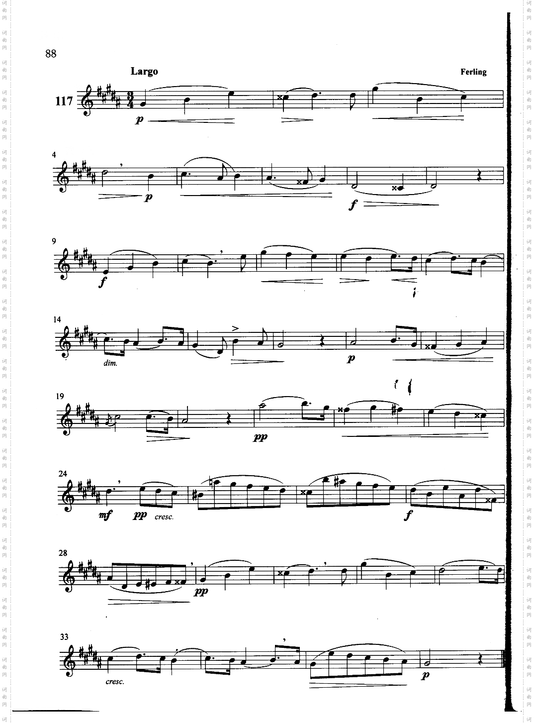 萨克斯管练习曲第100—088页