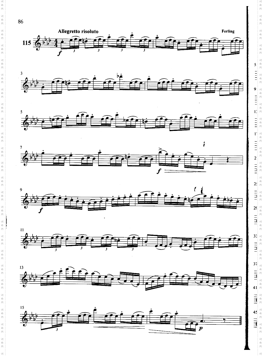 萨克斯管练习曲第100—086页