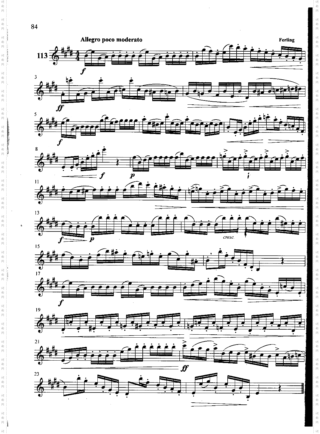 萨克斯管练习曲第100—084页