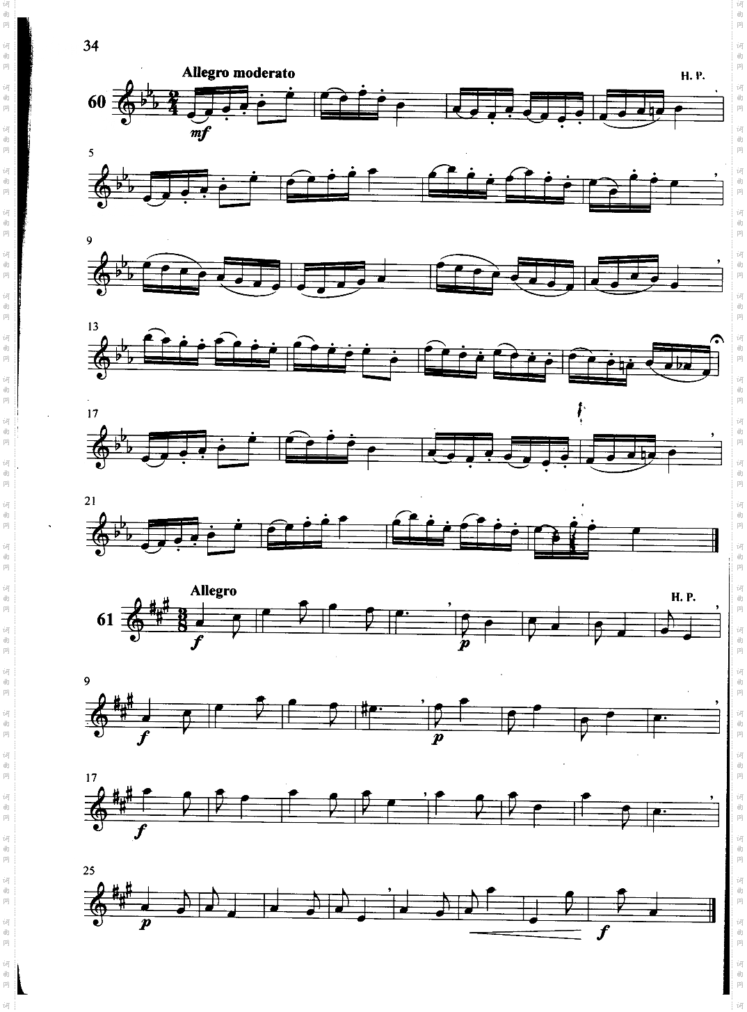 萨克斯管练习曲第100—034页