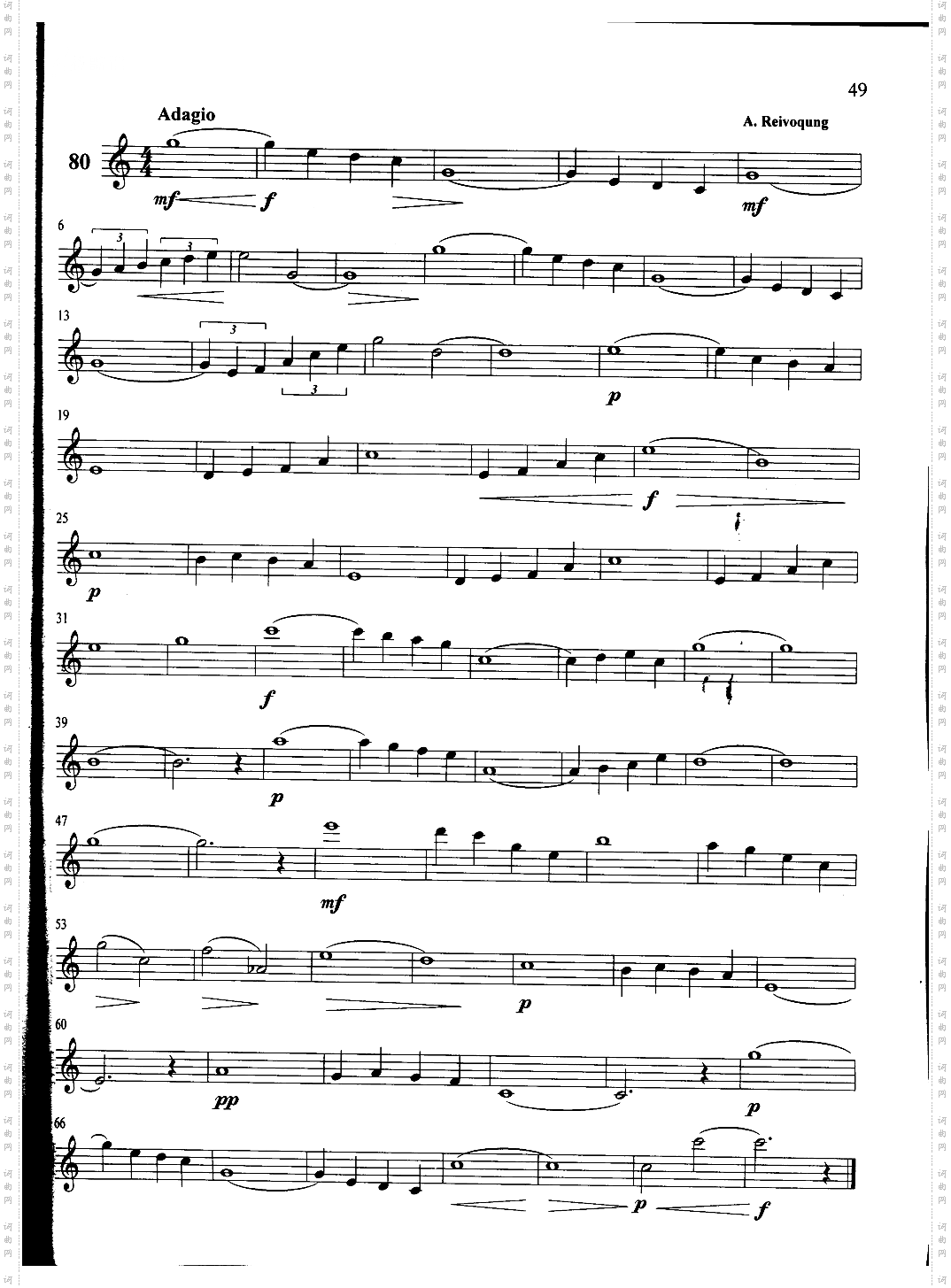 萨克斯管练习曲第100—049页