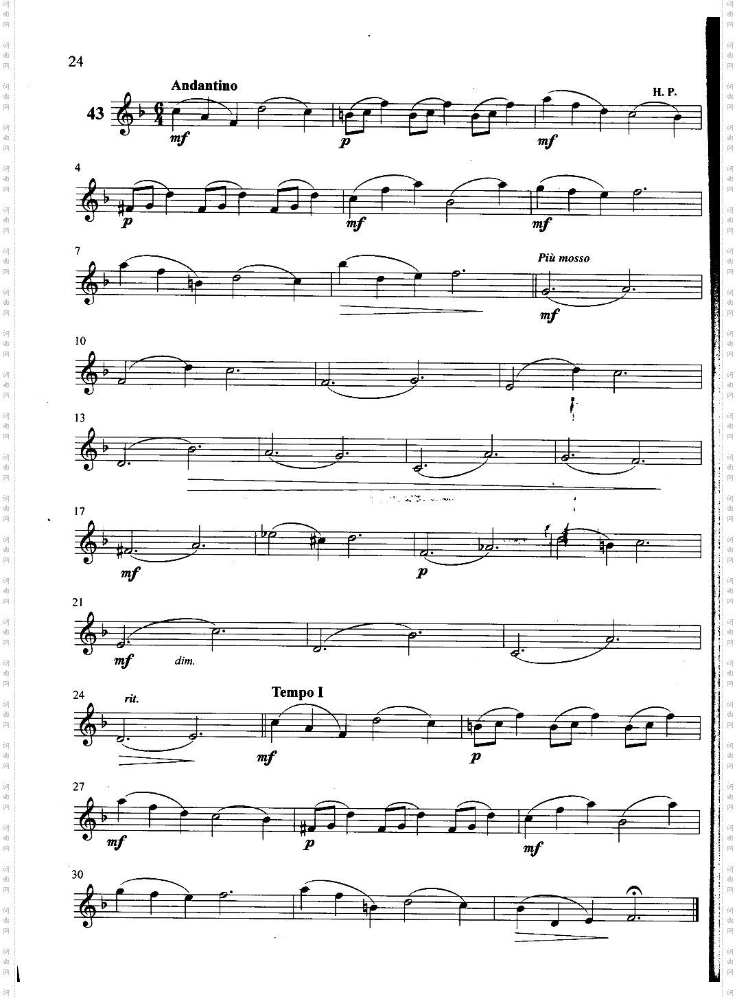 萨克斯管练习曲第100—024页