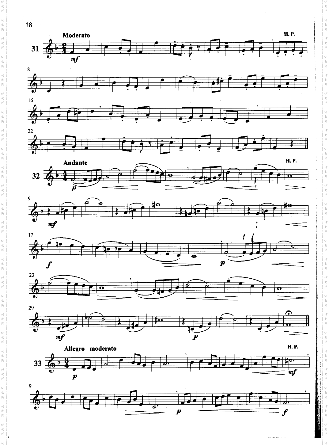 萨克斯管练习曲第100—018页