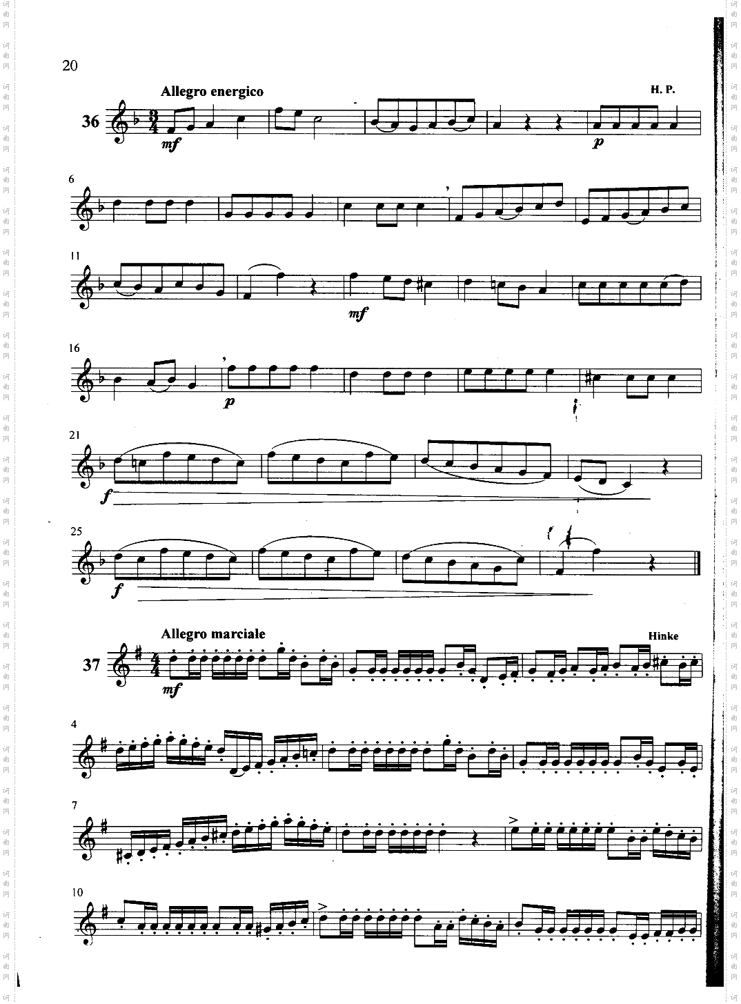 萨克斯管练习曲第100—020页