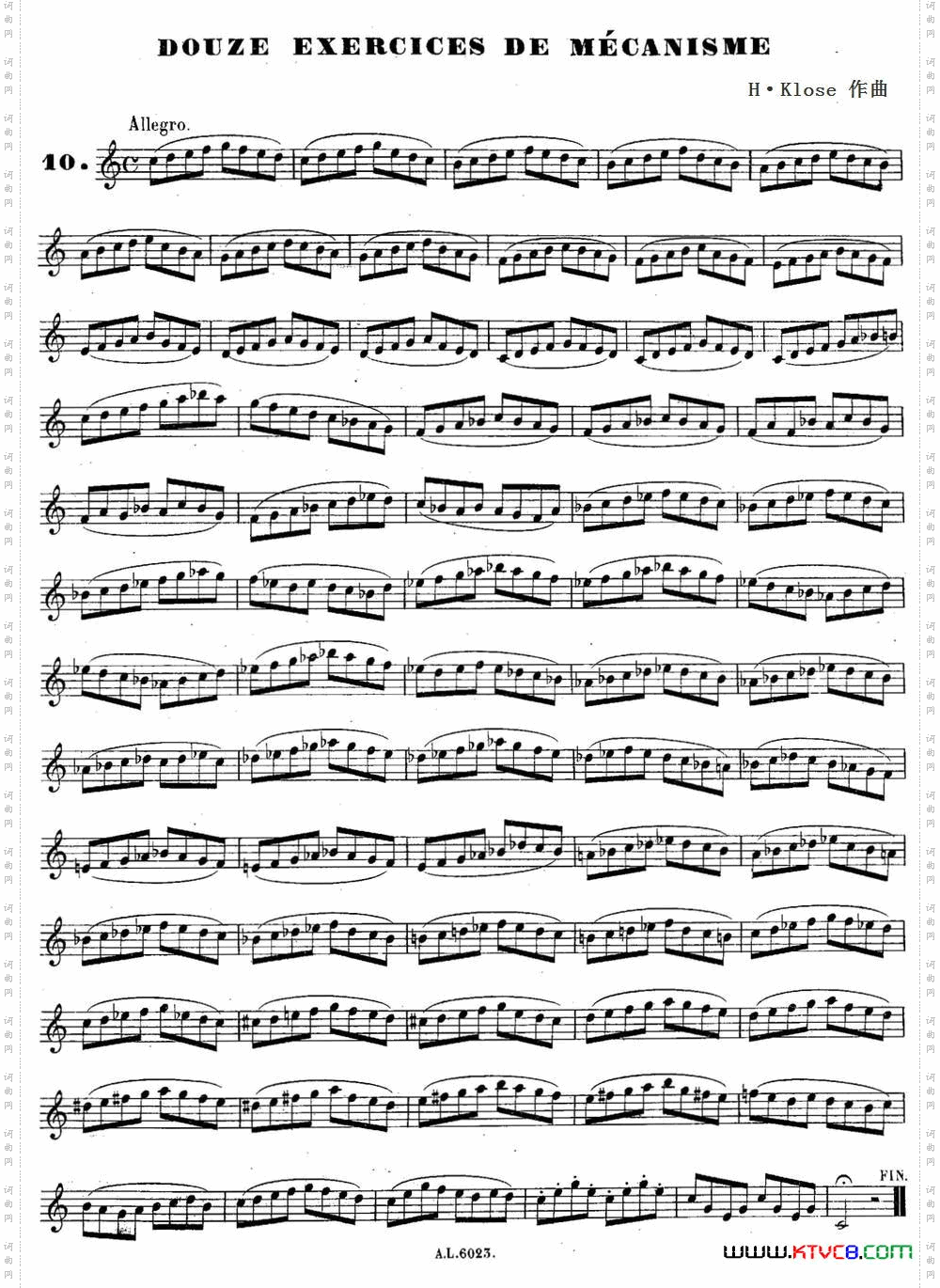 H·Klose练习曲douzeexercicesdemecanisme—10_H·Klose练习曲douze exercices de mecanisme—10