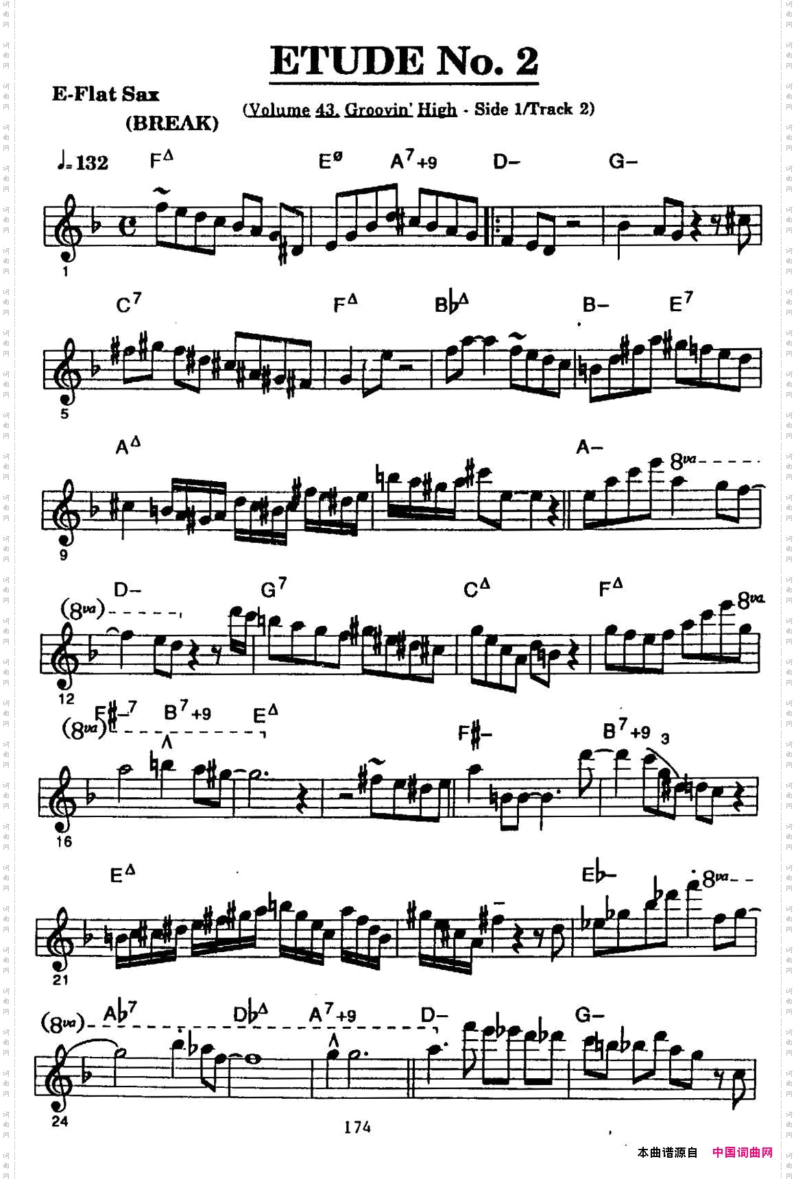 ETUDENo.2中音萨克斯超吹练习曲_ETUDE No.2中音萨克斯超吹练习曲