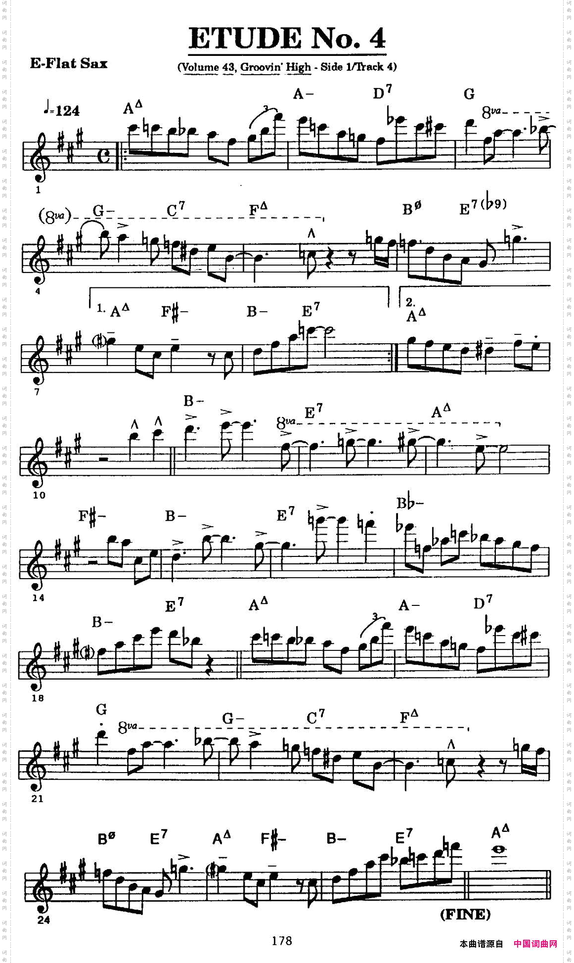 ETUDENo.4中音萨克斯超吹练习曲_ETUDE No.4中音萨克斯超吹练习曲