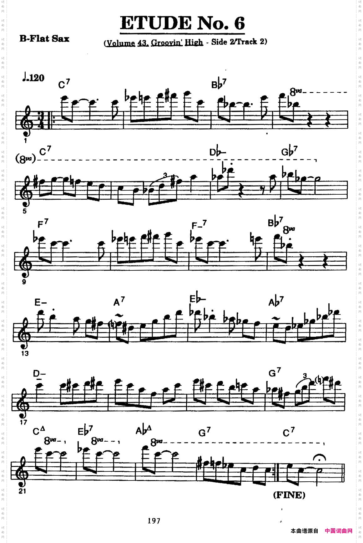 ETUDENo.6高音萨克斯超吹练习曲_ETUDE No.6高音萨克斯超吹练习曲
