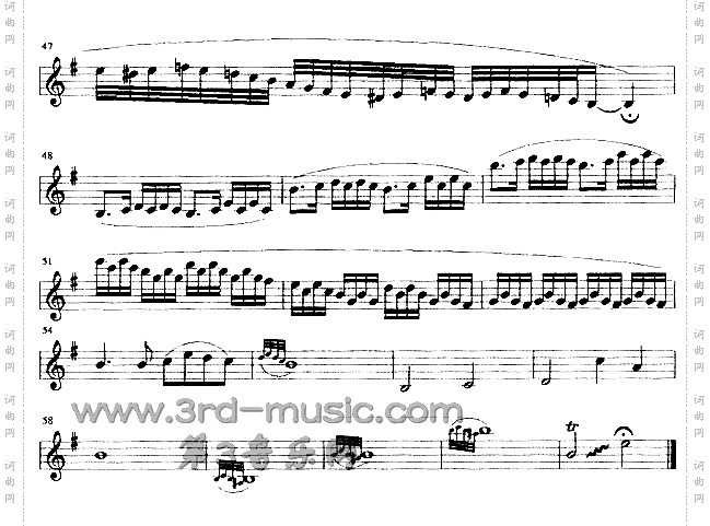 难忘[萨克斯谱]