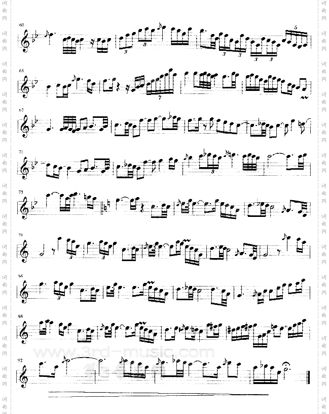 故乡[萨克斯谱]