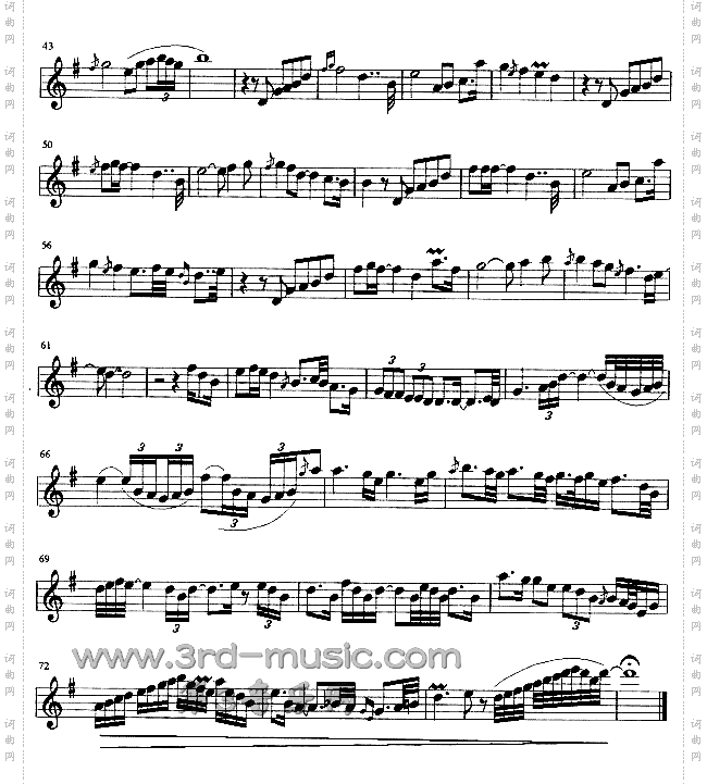 永浴爱河[萨克斯谱]