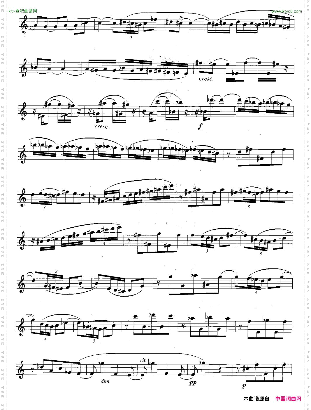 萨克斯练习曲合集5—32节拍与音型转换练习