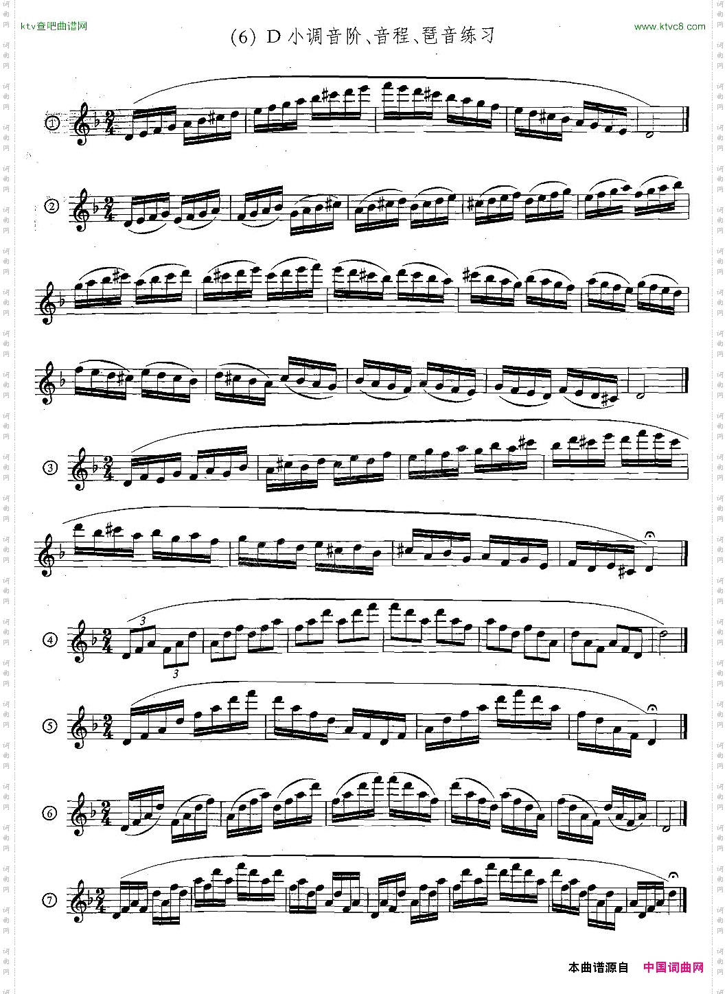 萨克斯练习曲合集5—33日常基础练习