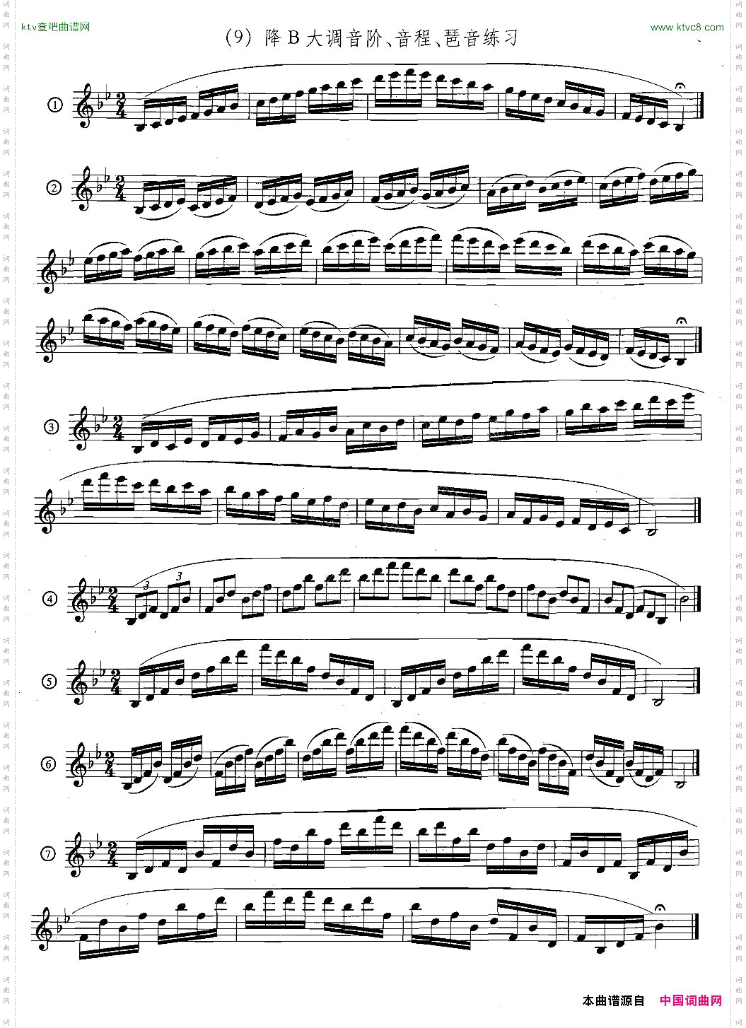 萨克斯练习曲合集5—33日常基础练习