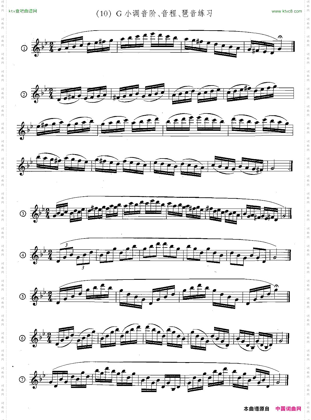 萨克斯练习曲合集5—33日常基础练习