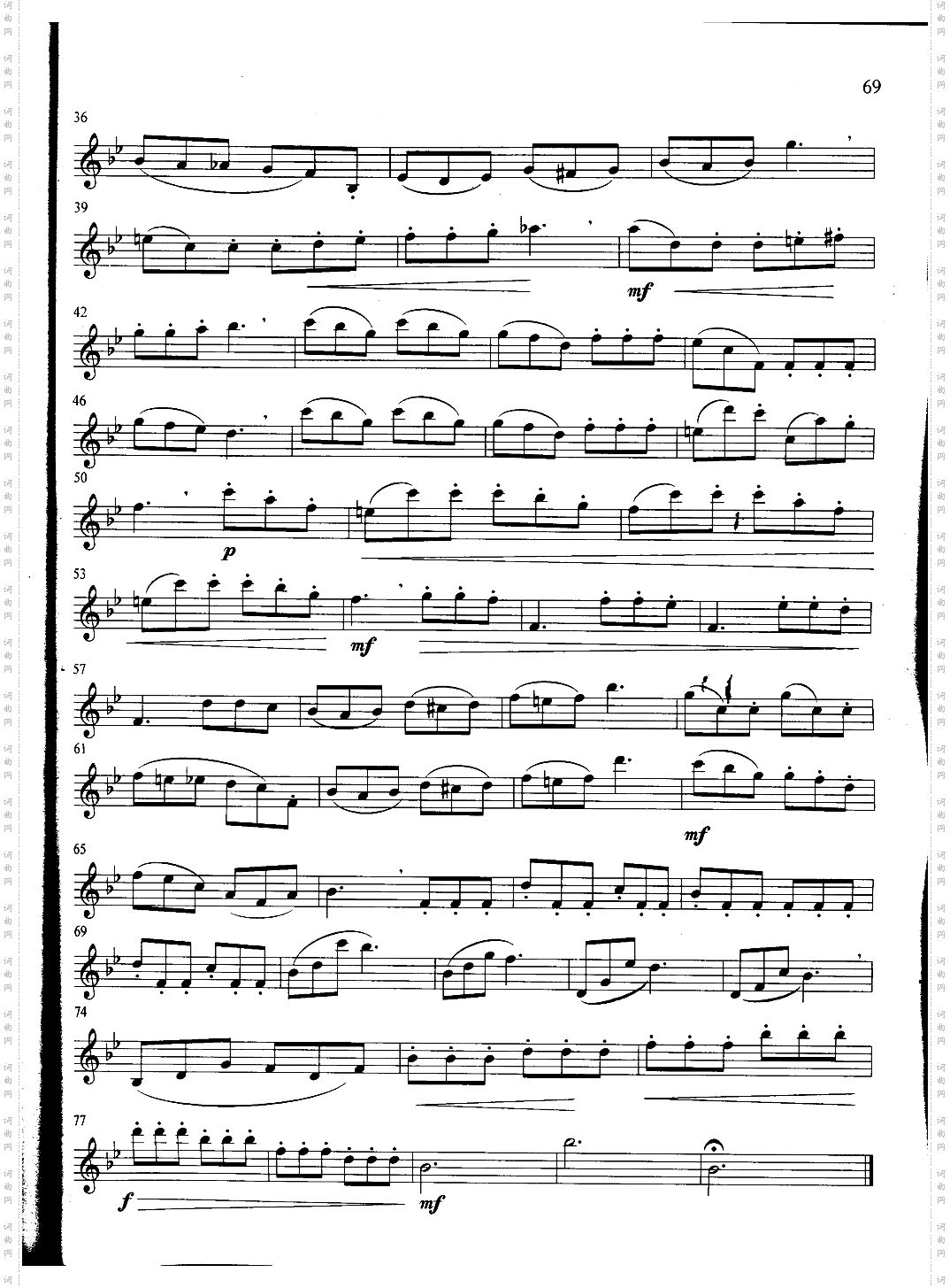 萨克斯管练习曲第100—069页