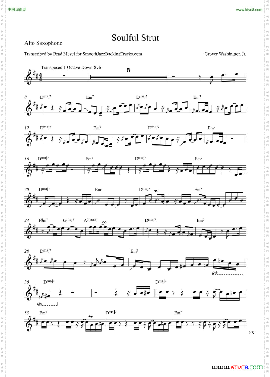 SoulfulStrut中音萨克斯_Soulful Strut中音萨克斯