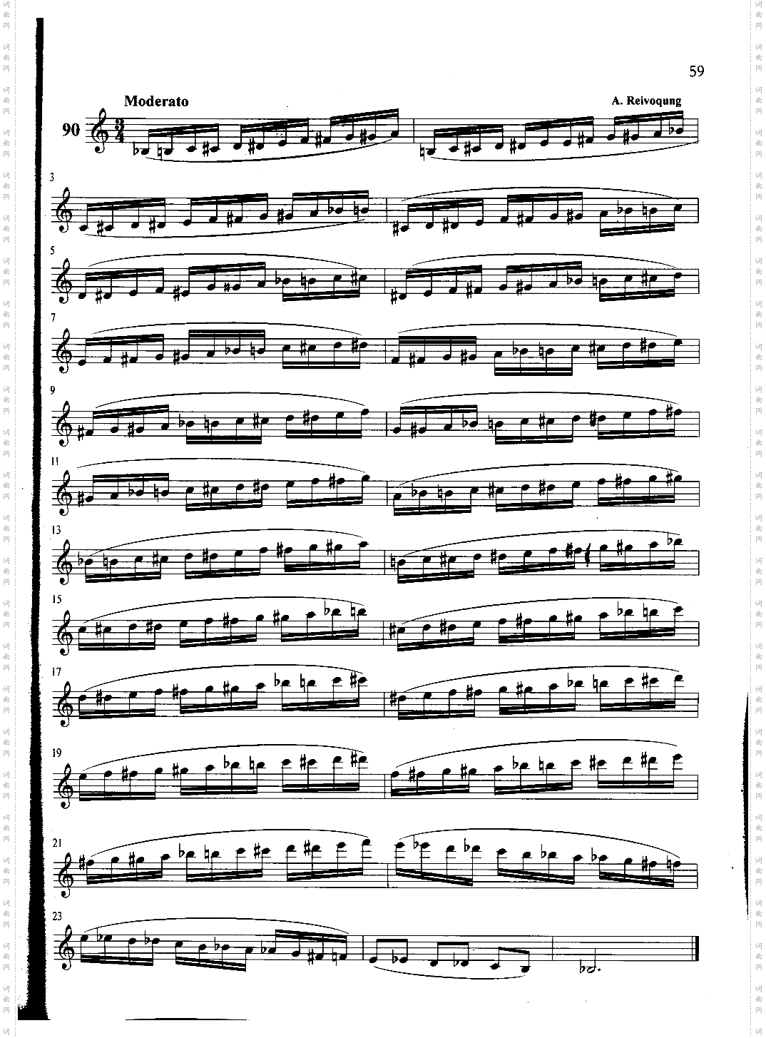 萨克斯管练习曲第100—059页