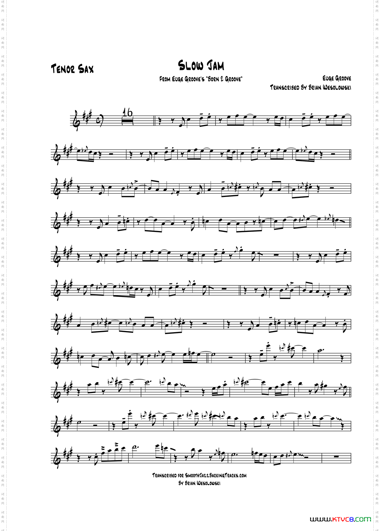 SlowJam次中音萨克斯_Slow Jam次中音萨克斯