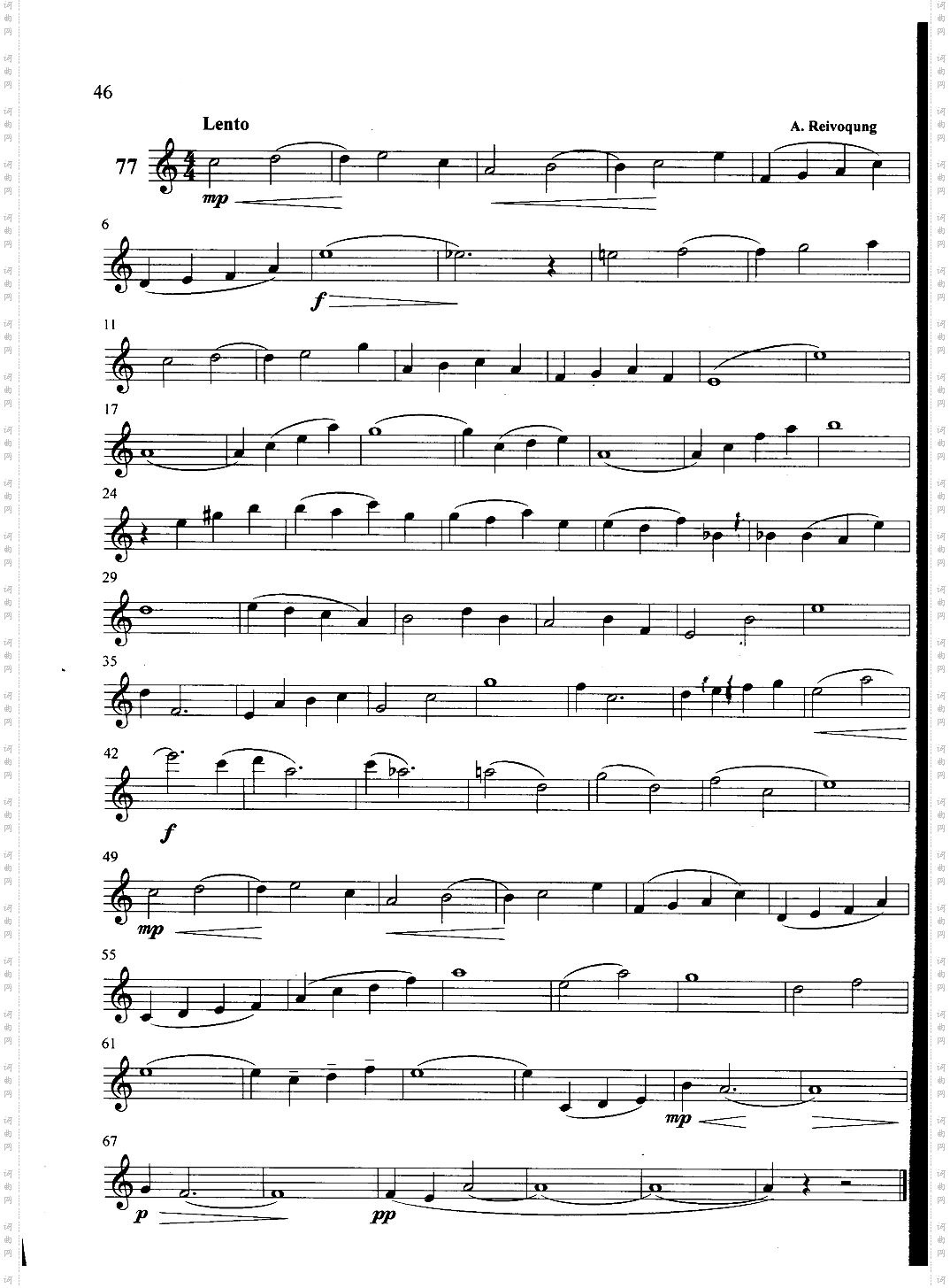萨克斯管练习曲第100—046页
