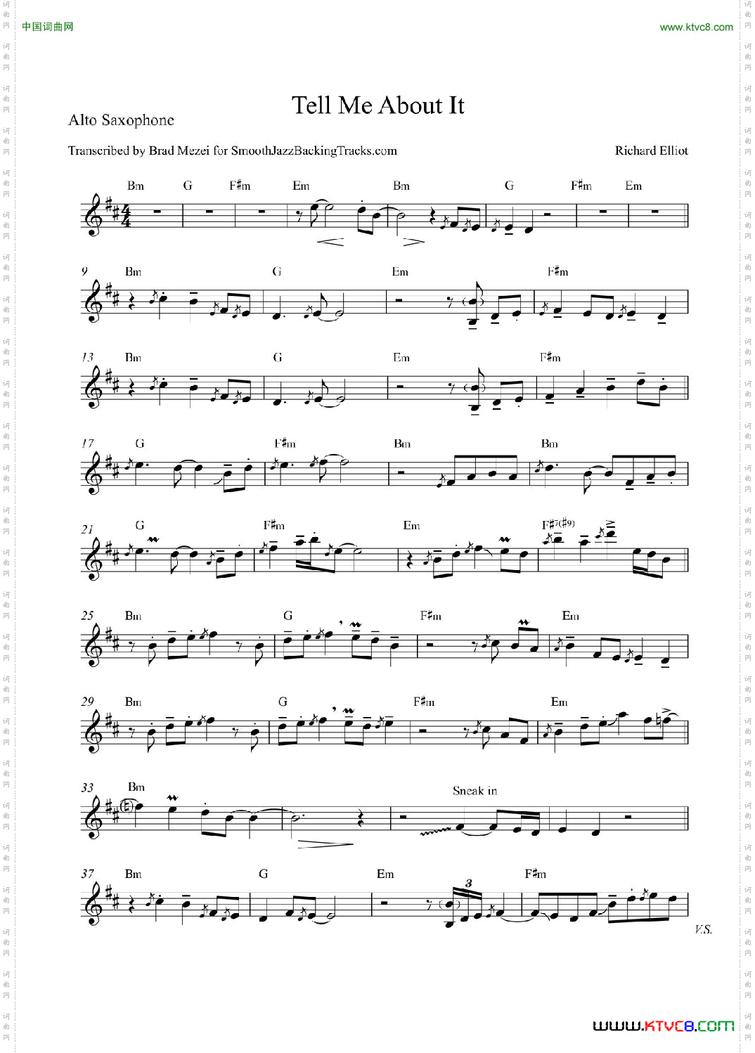 TellMeAboutIt中音萨克斯_Tell Me About It中音萨克斯