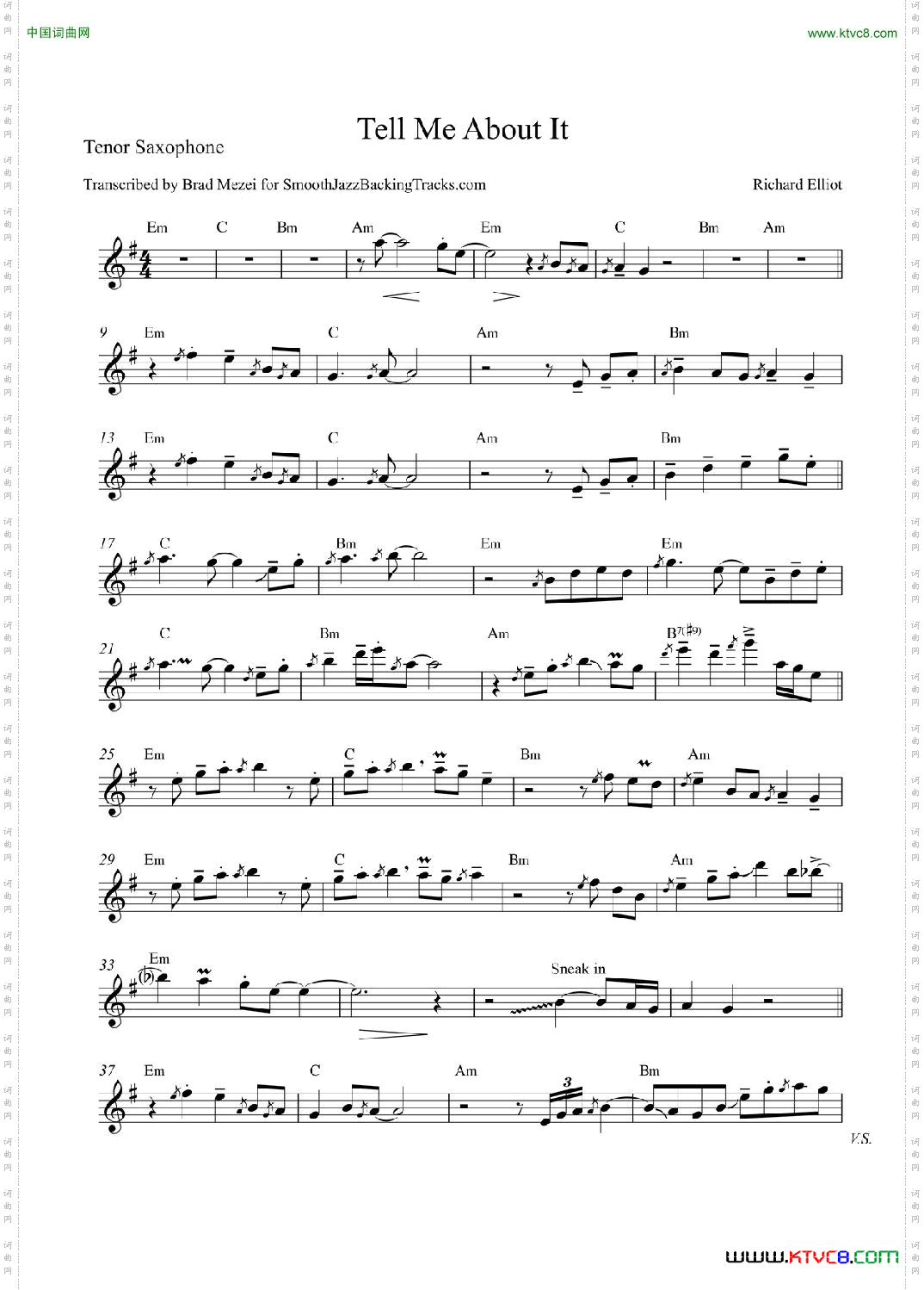 TellMeAboutIt次中音萨克斯_Tell Me About It次中音萨克斯