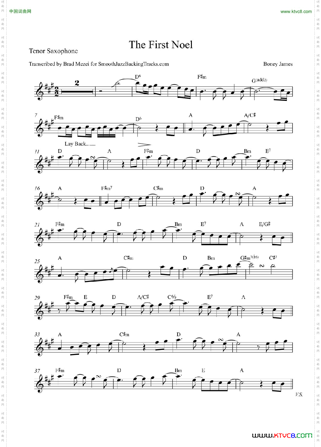 TheFirstNoel次中音萨克斯_The First Noel次中音萨克斯