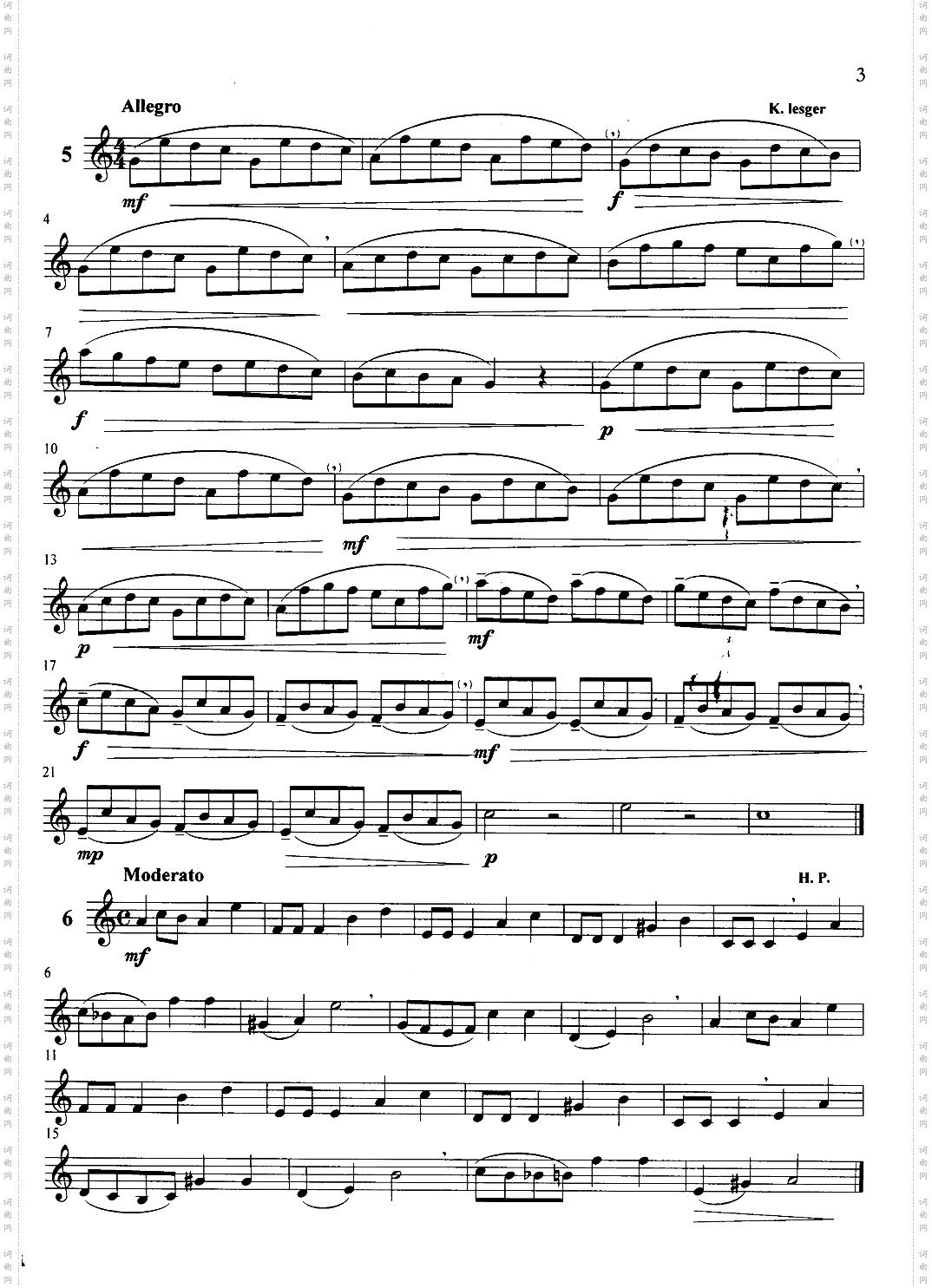 萨克斯管练习曲第100—003页