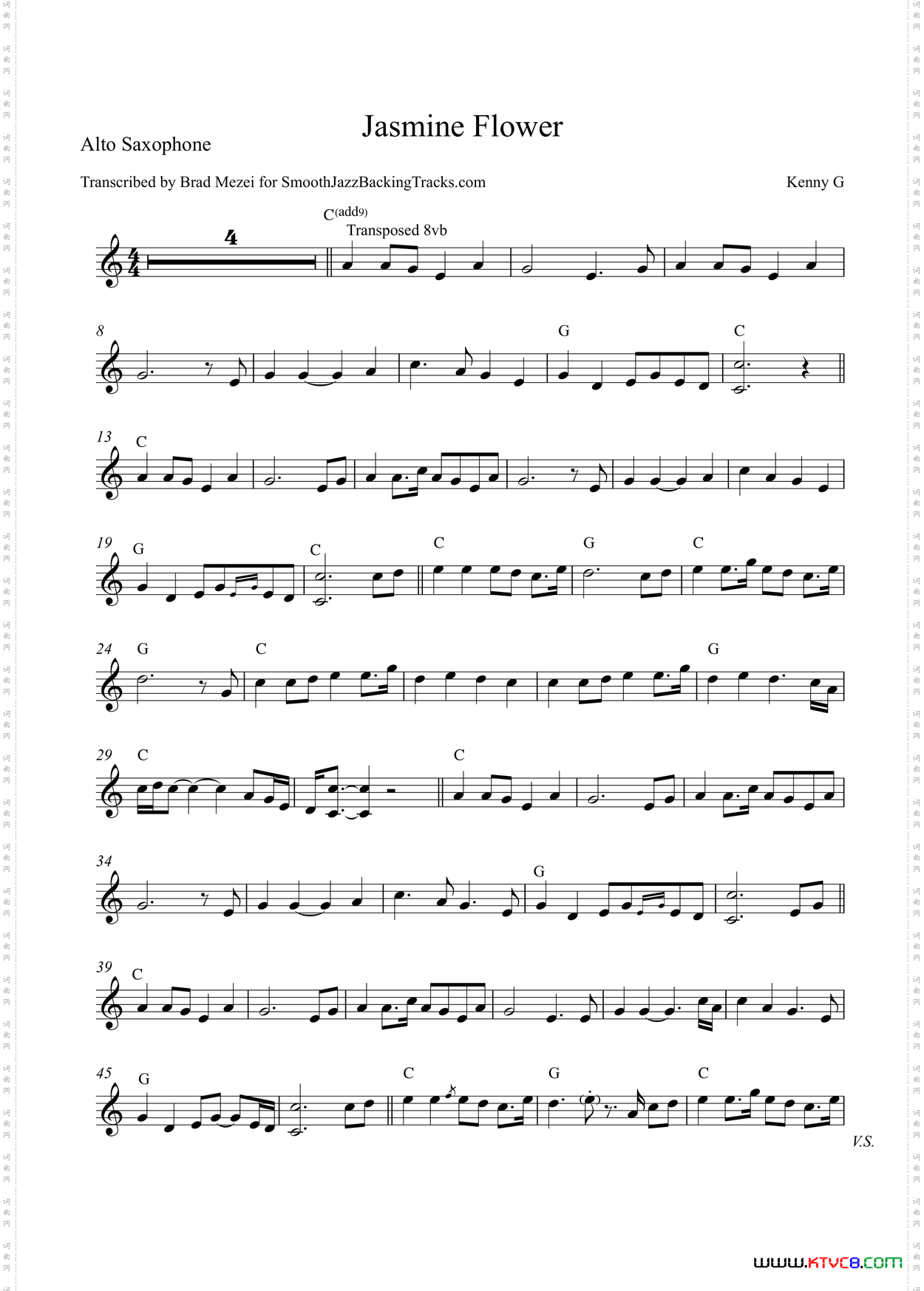 JasmineFlower中音萨克斯_Jasmine Flower中音萨克斯