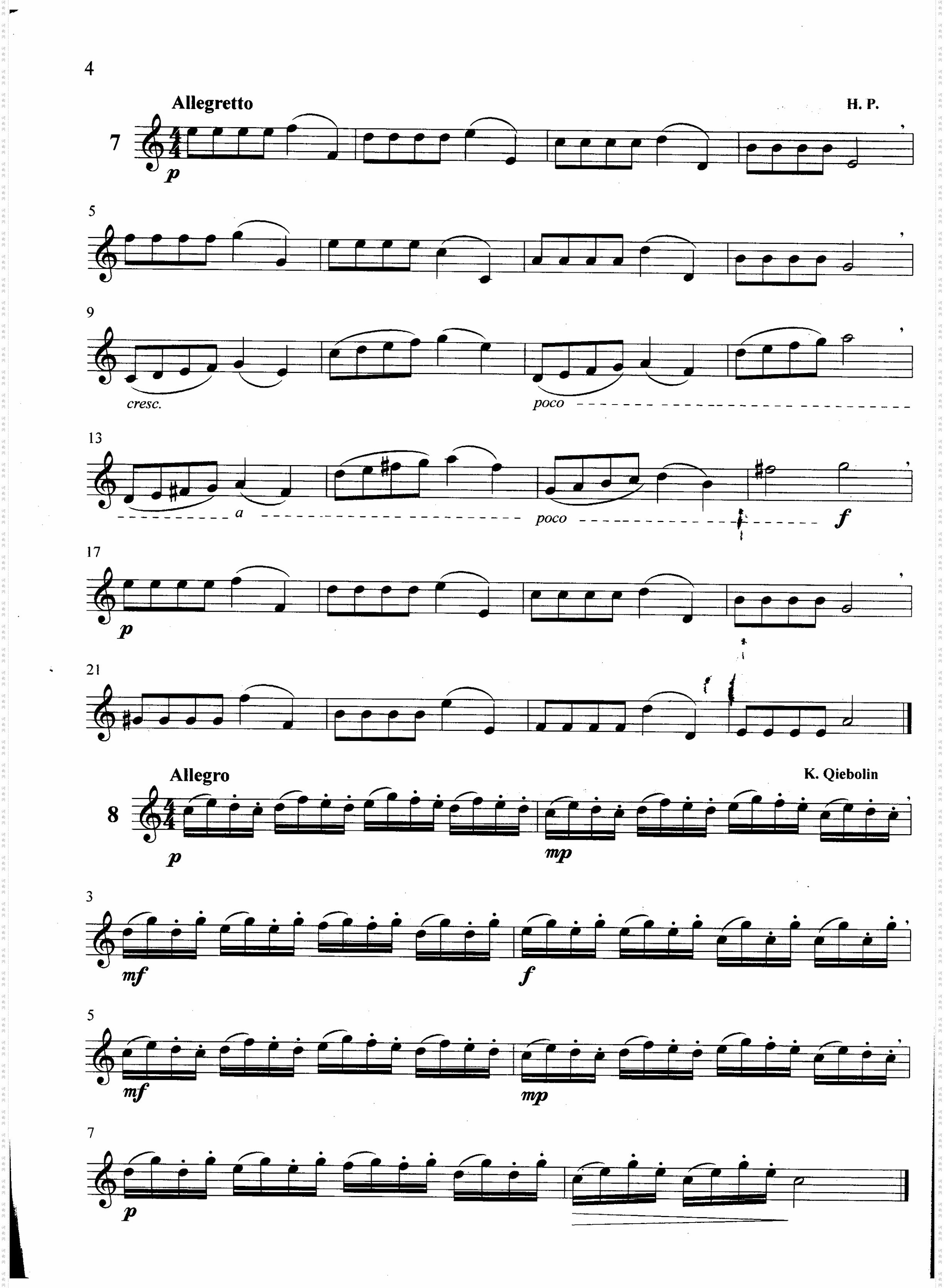 萨克斯管练习曲第100—004页