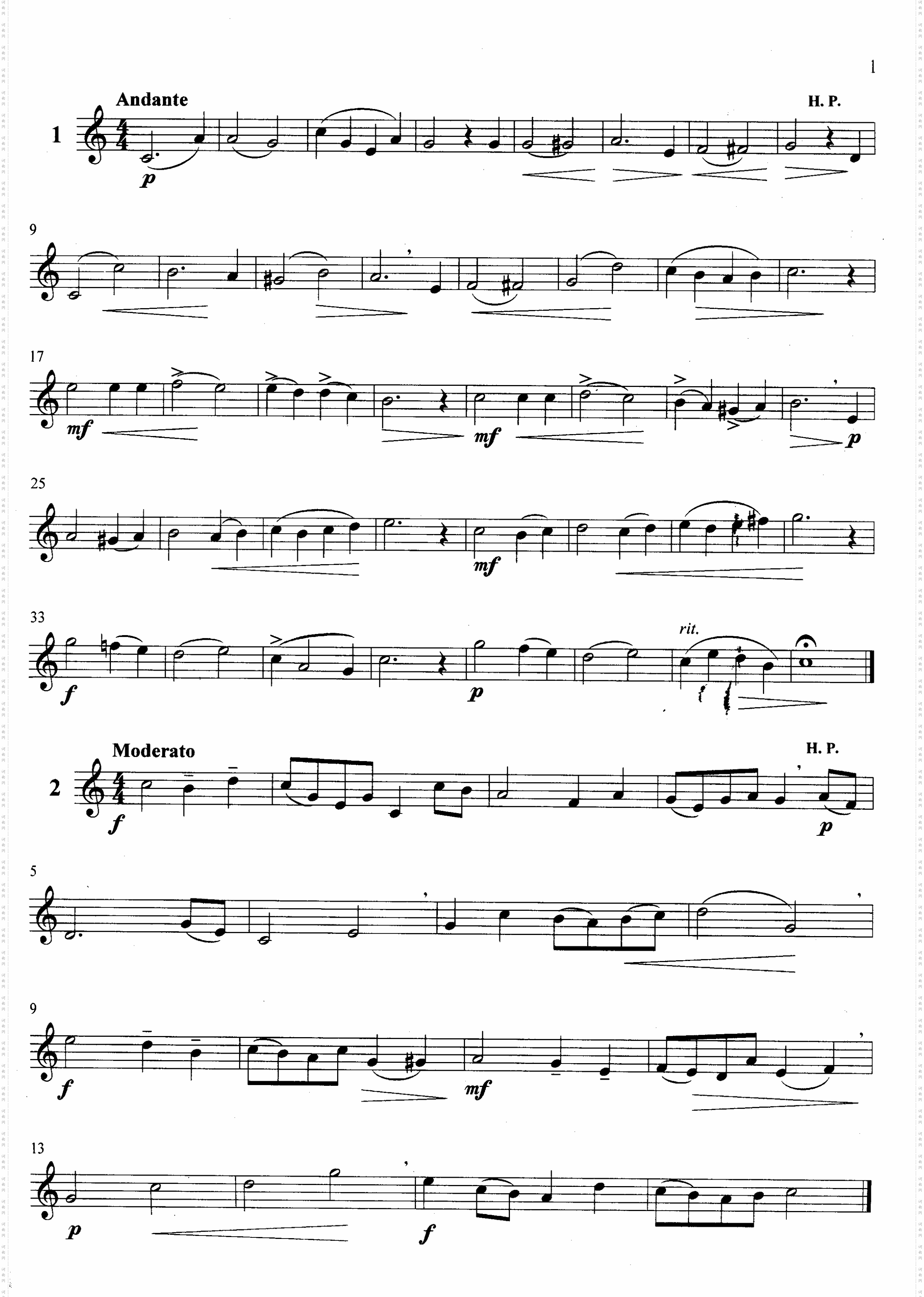 萨克斯管练习曲第100—001页