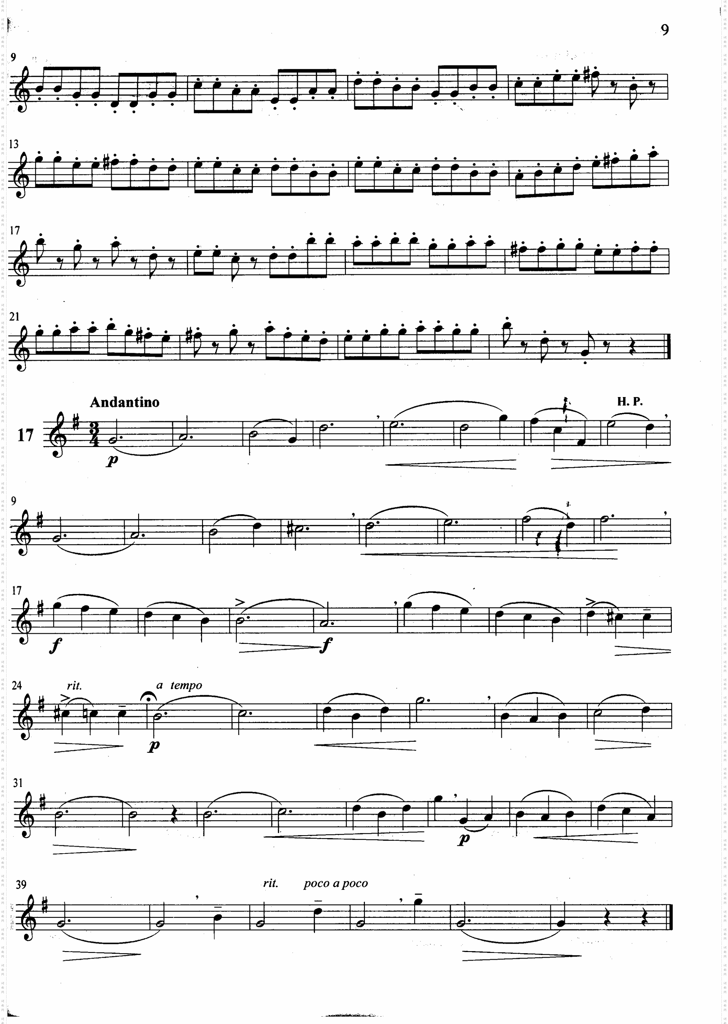 萨克斯管练习曲第100—009页