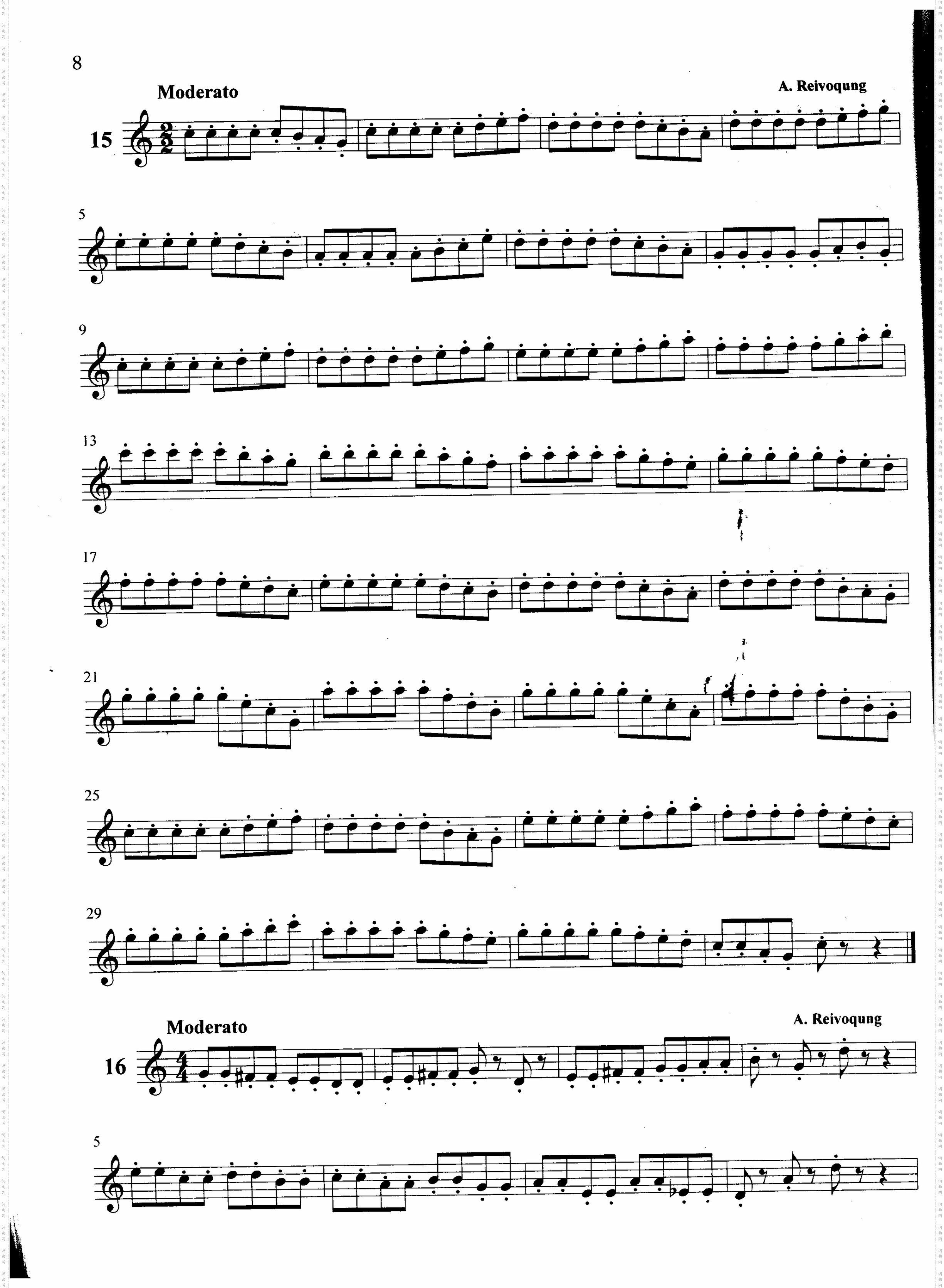 萨克斯管练习曲第100—008页