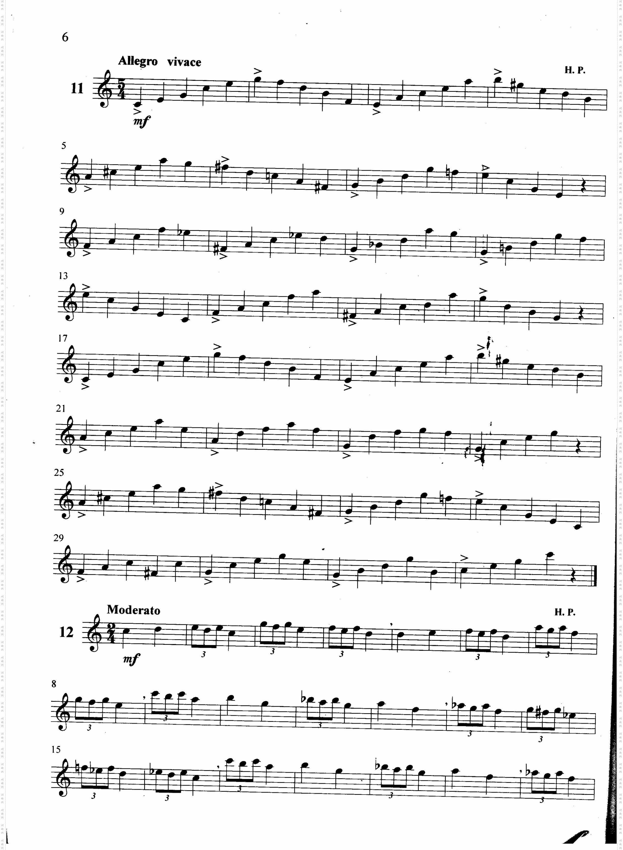 萨克斯管练习曲第100—006页