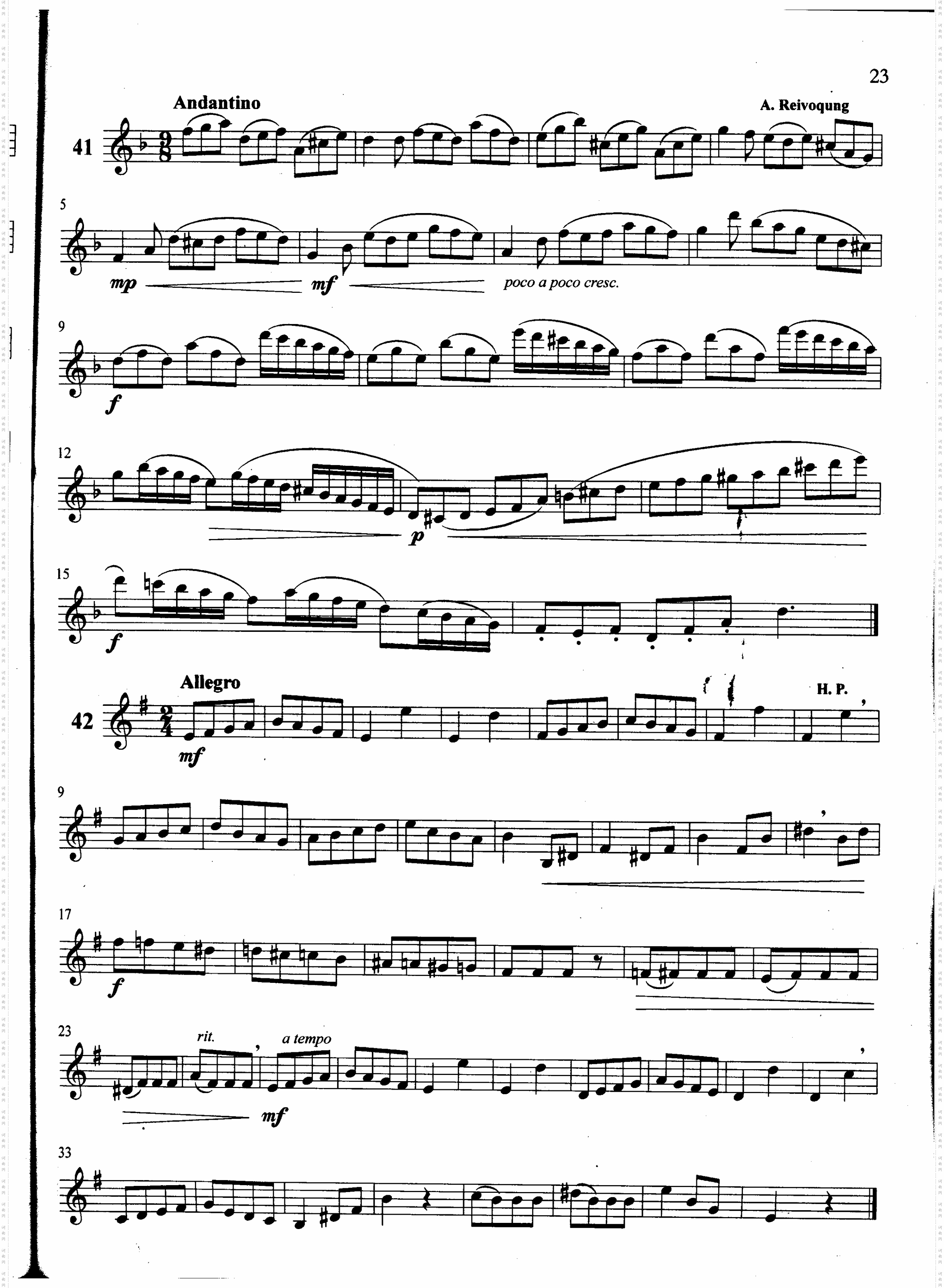 萨克斯管练习曲第100—023页
