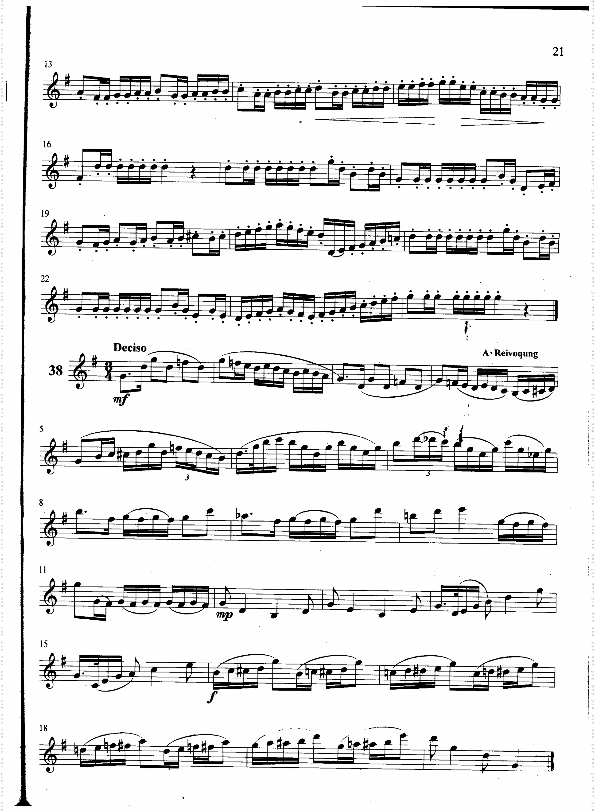 萨克斯管练习曲第100—021页