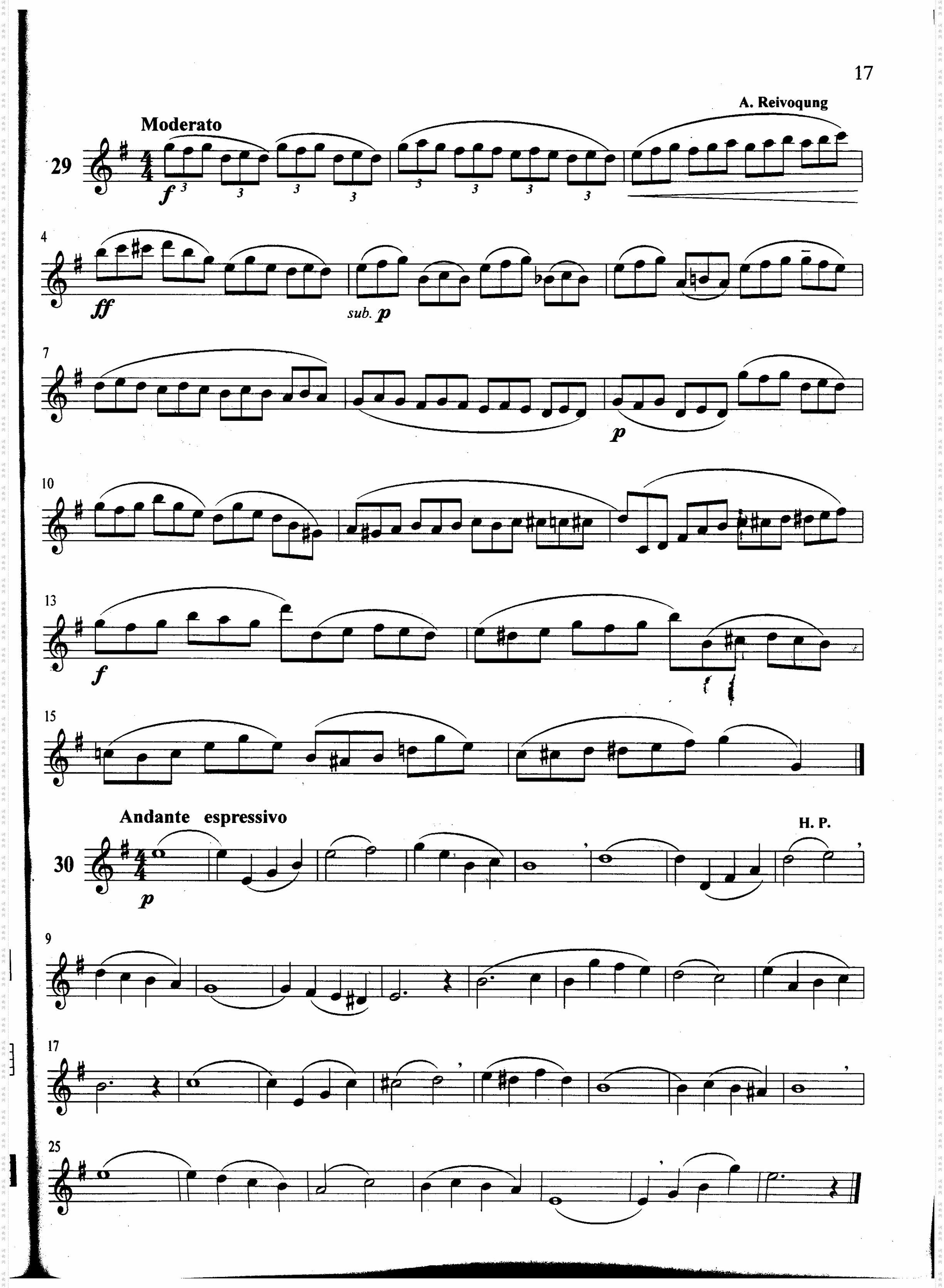 萨克斯管练习曲第100—017页