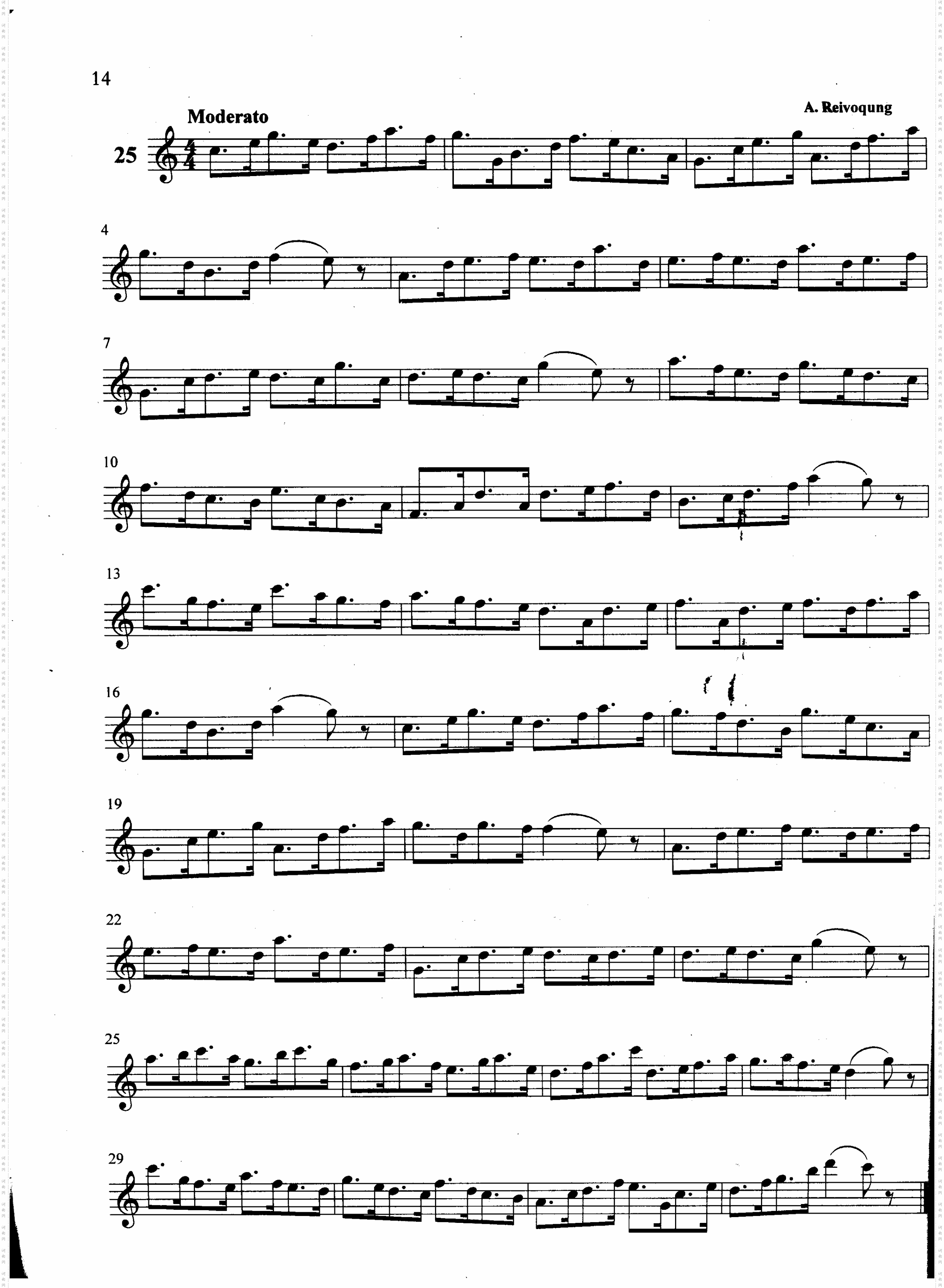 萨克斯管练习曲第100—014页