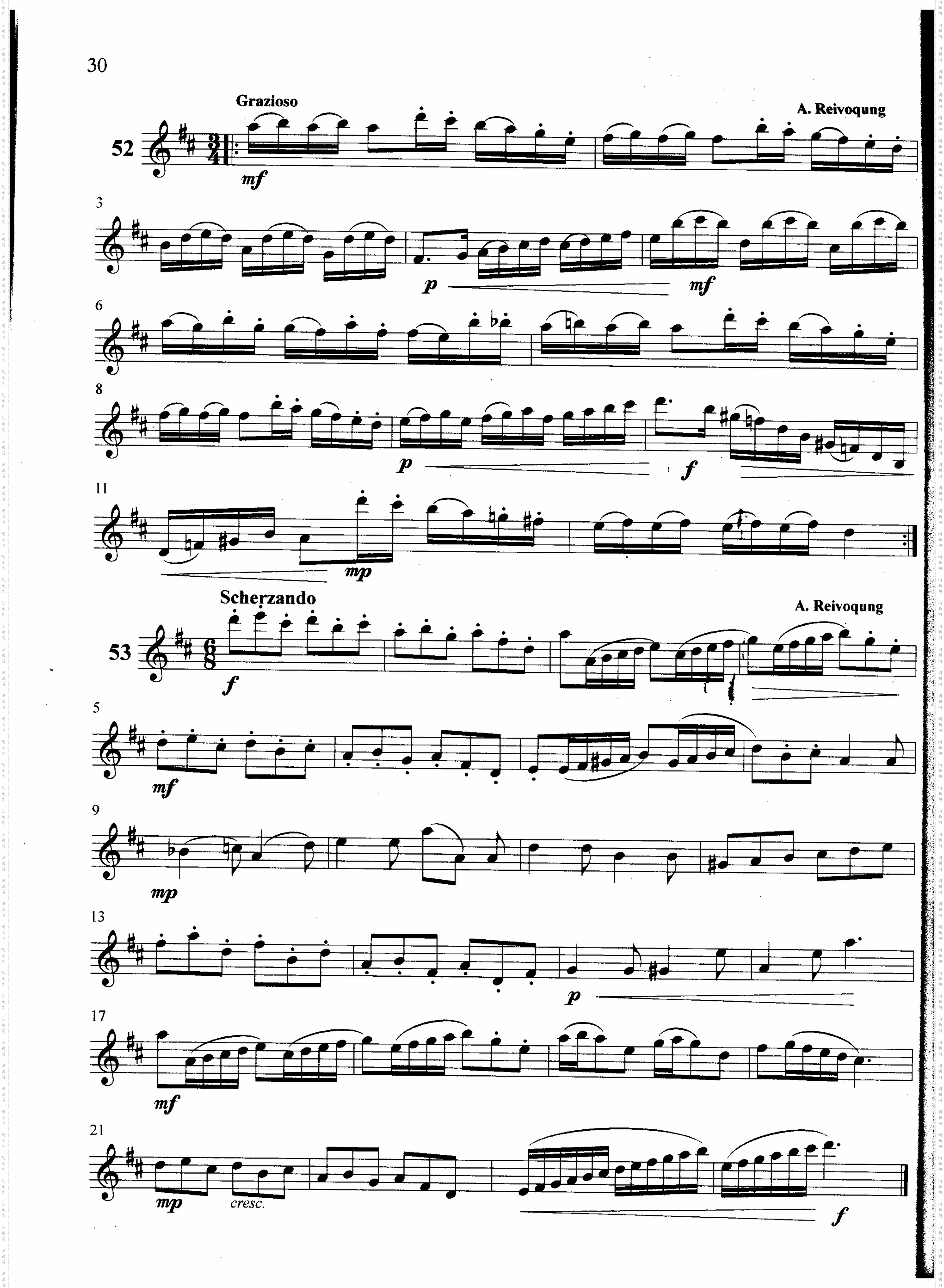 萨克斯管练习曲第100—030页